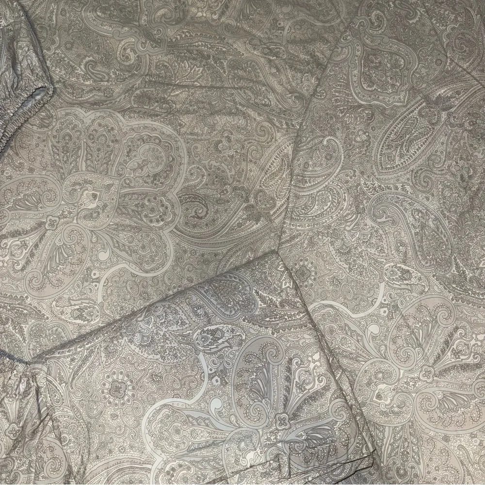 Lauren Ralph Lauren Coral Beach Paisley Gray sheet set
